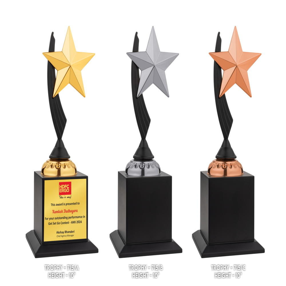 Brass Employee Of The Year Award - Base Material: Metal