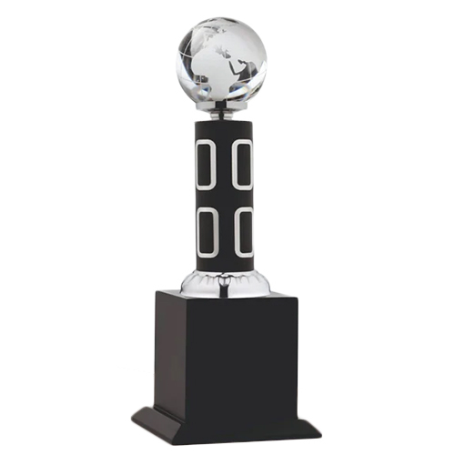 Metal Award Trophies - Color: Black