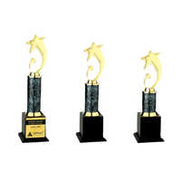 Gold Plated Trophy - Base Material: Wooden