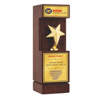 Corporate Trophy Awards - Base Material: Wooden And Metal