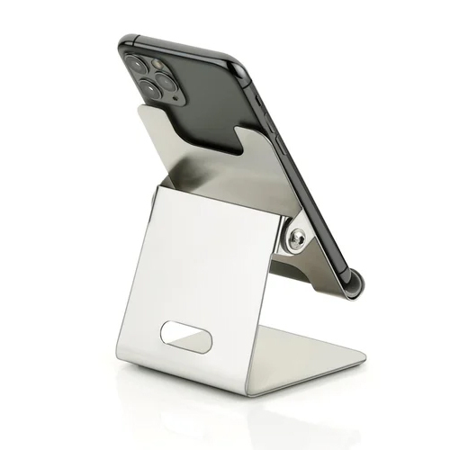 Mobile Stand With Pen Holder - Body Material: Metallic