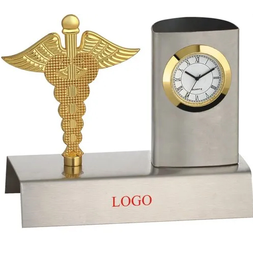 Table Top Doctor Pen Stand With Watch - Feature: Durability
