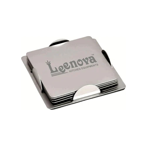 Tea Coaster Set - Color: Silver