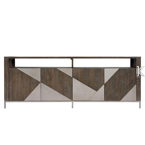 Mango Wood Cement Finish Sideboard - Color: Different Available