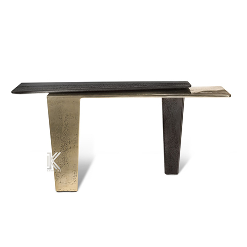 Black And Gold Modern Console Table - Color: Different Available
