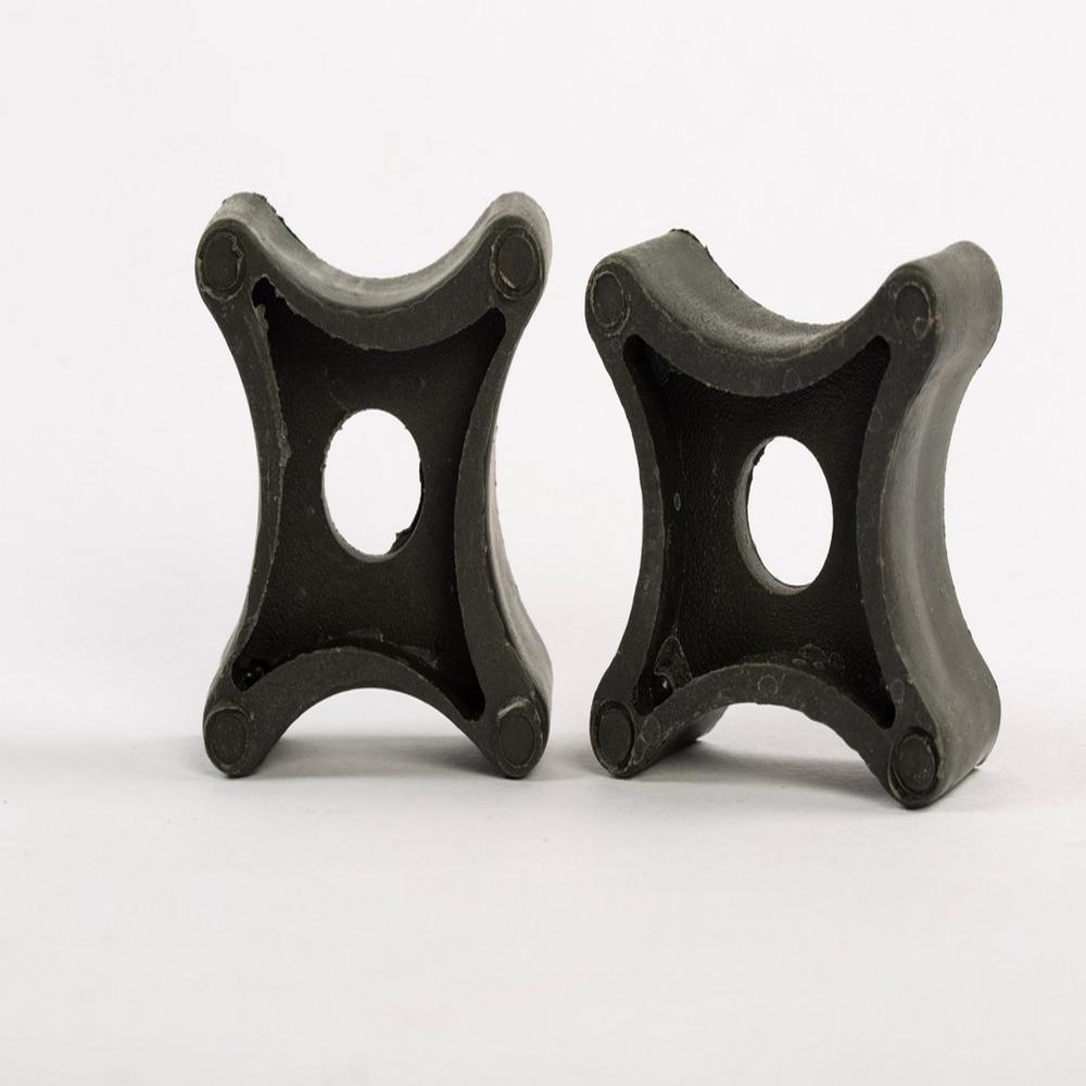 Square Pvc Cover Blocks - Color: Black