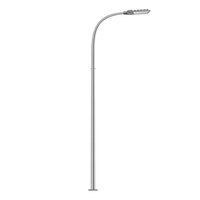Galvanized Iron Octagonal Street Light Pole