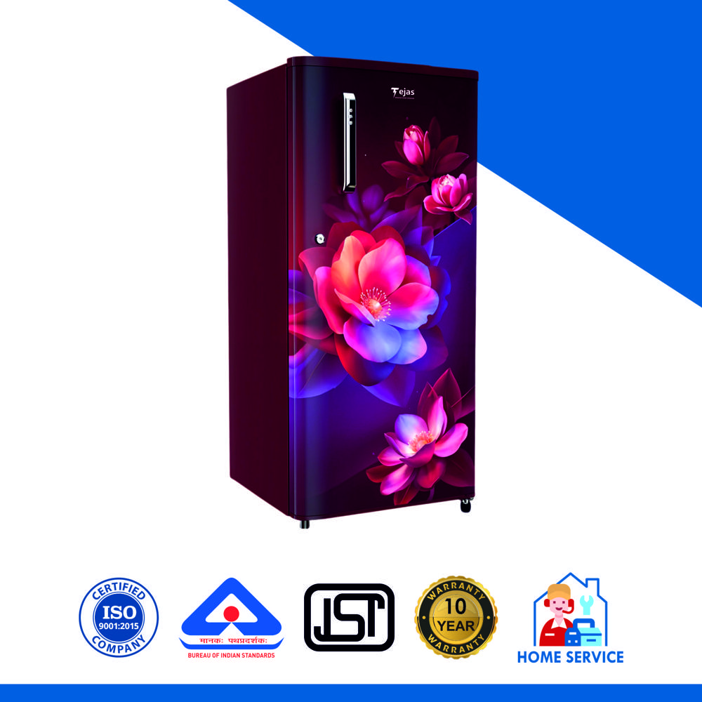 180 Ltr. Curve Refrigerator - BIG FLOWER