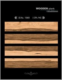 150x900mm Wooden Porcelain Floor Tile - Color: Multi Color