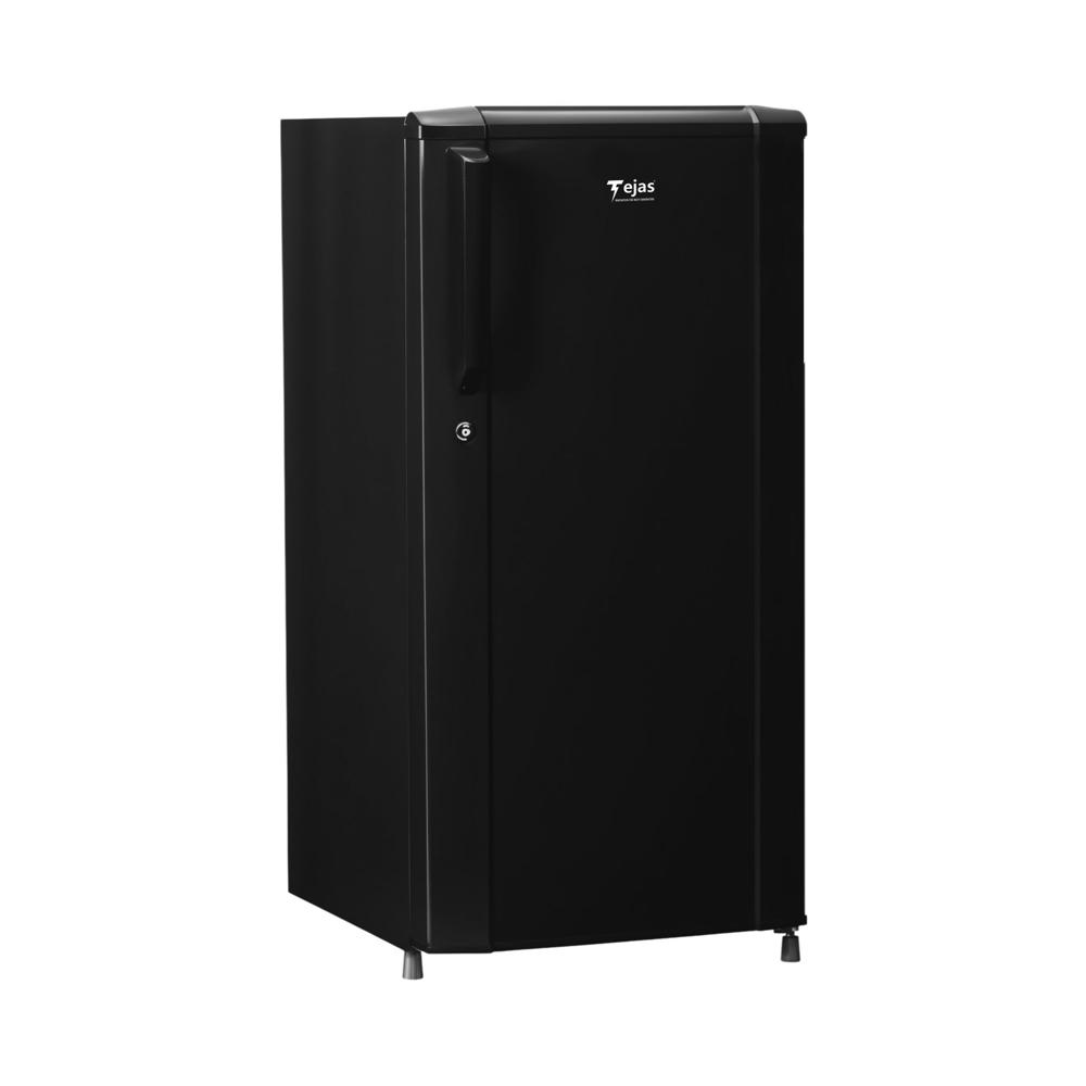 180 Ltr. Curve Refrigerator - Hairline Grey - Color: Black