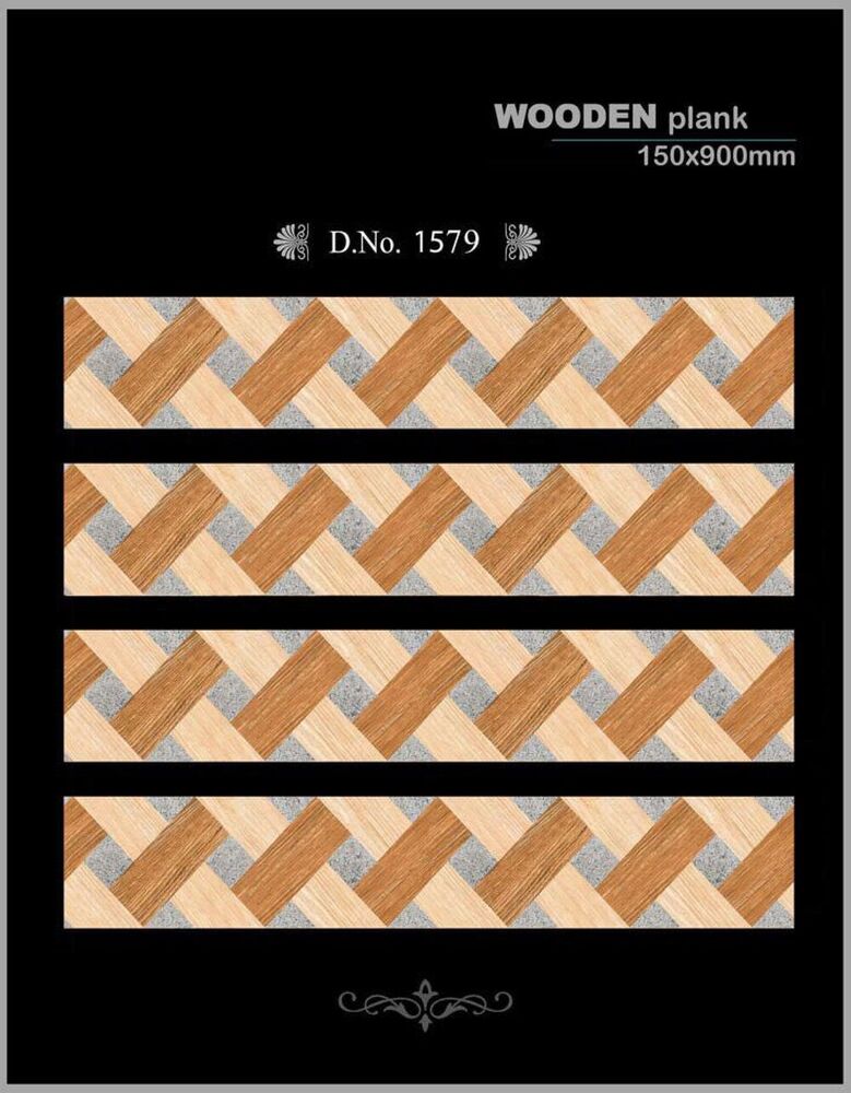 Brown Wood Look Porcelain Tile 150x900mm for Projects