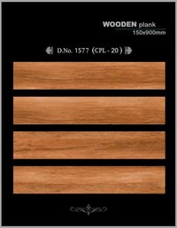 Brown Wood Look Porcelain Tile 150x900mm for Projects