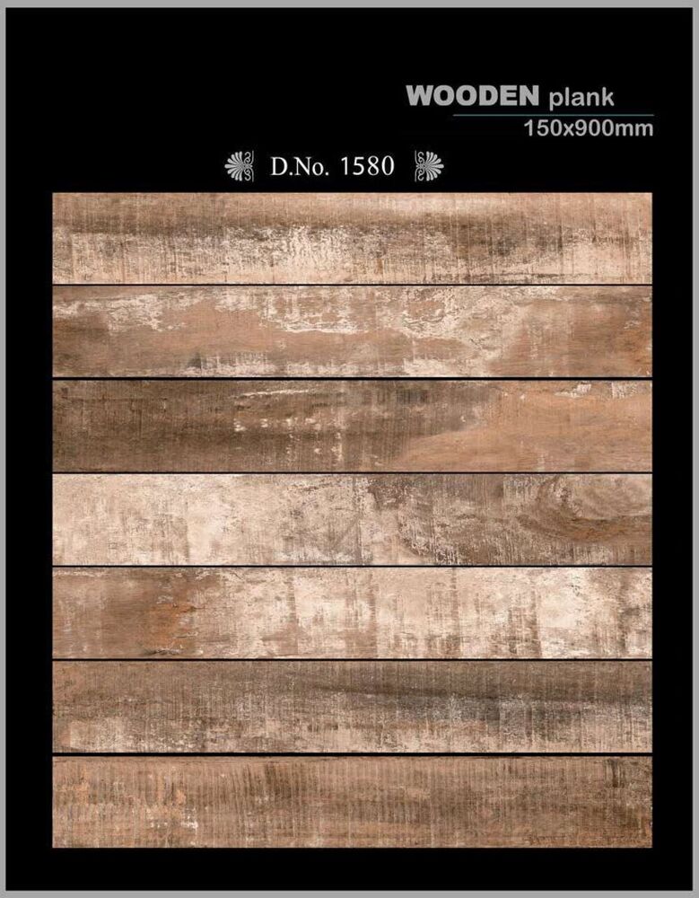 Brown Wood Look Porcelain Tile 150x900mm for Projects