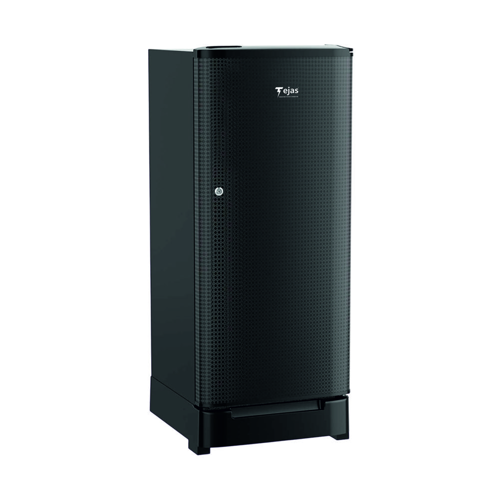 180 Ltr. Refrigerator - Small Flower - Color: Black