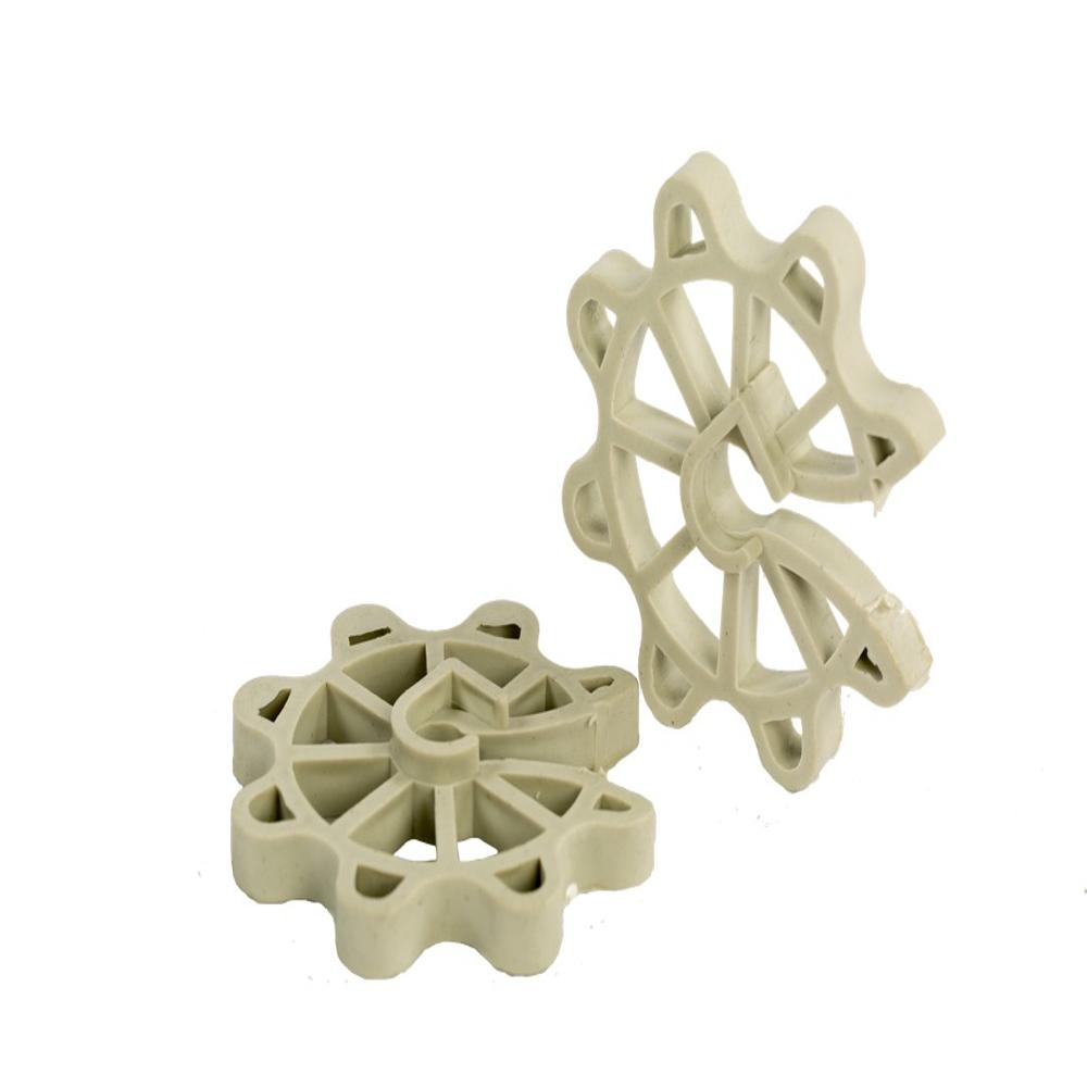 Circular Pvc Cover Block - Color: Black