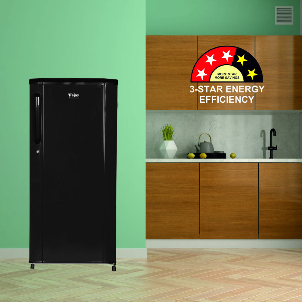 195 Ltr. Refrigerator - HAIRLINE GREY