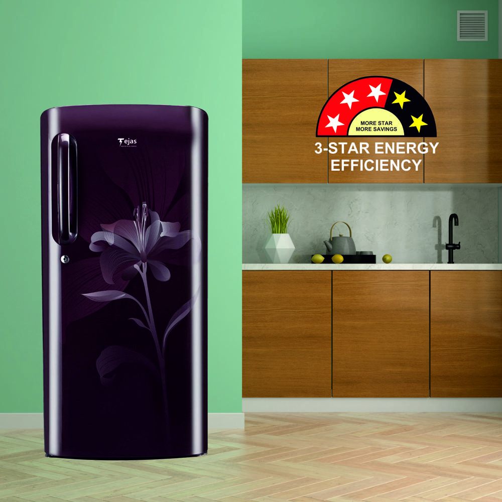 195 Ltr. Refrigerator - BIG FLOWER 