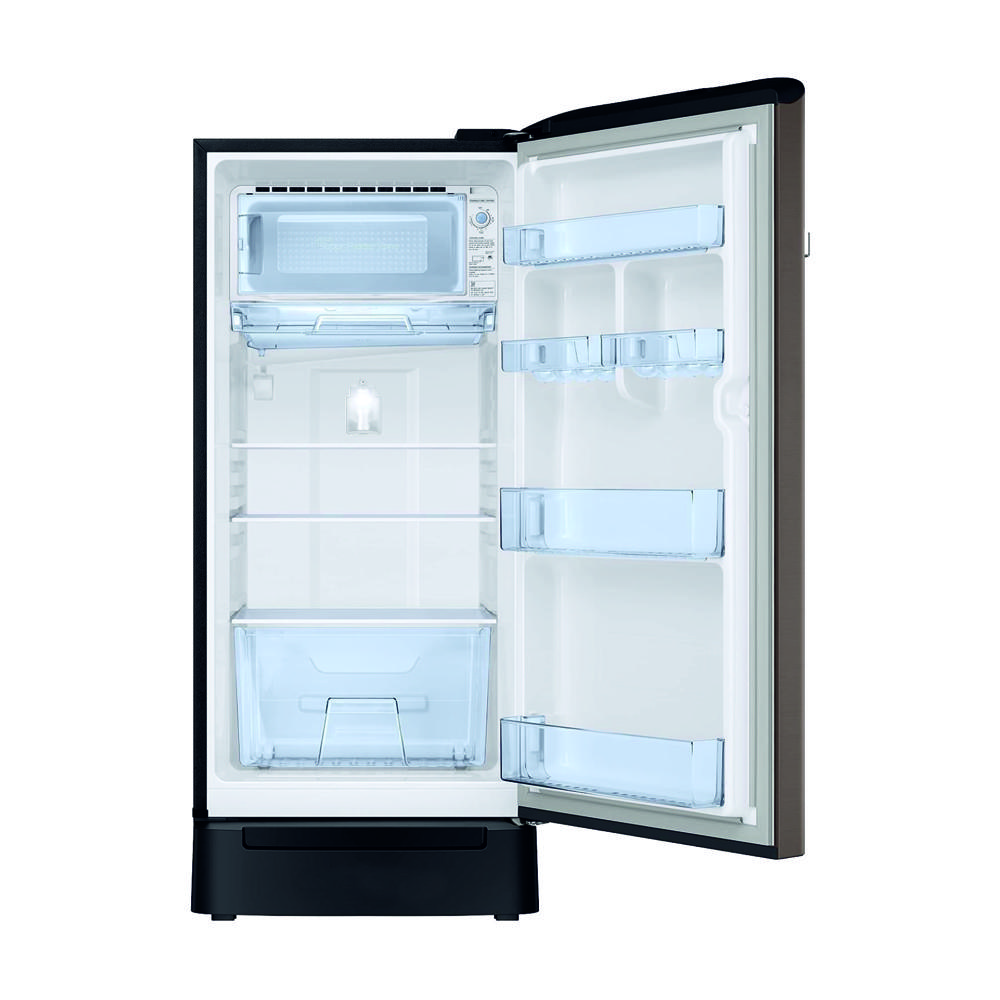 195 Ltr. Curve Refrigerator - HAIRLINE GREY 
