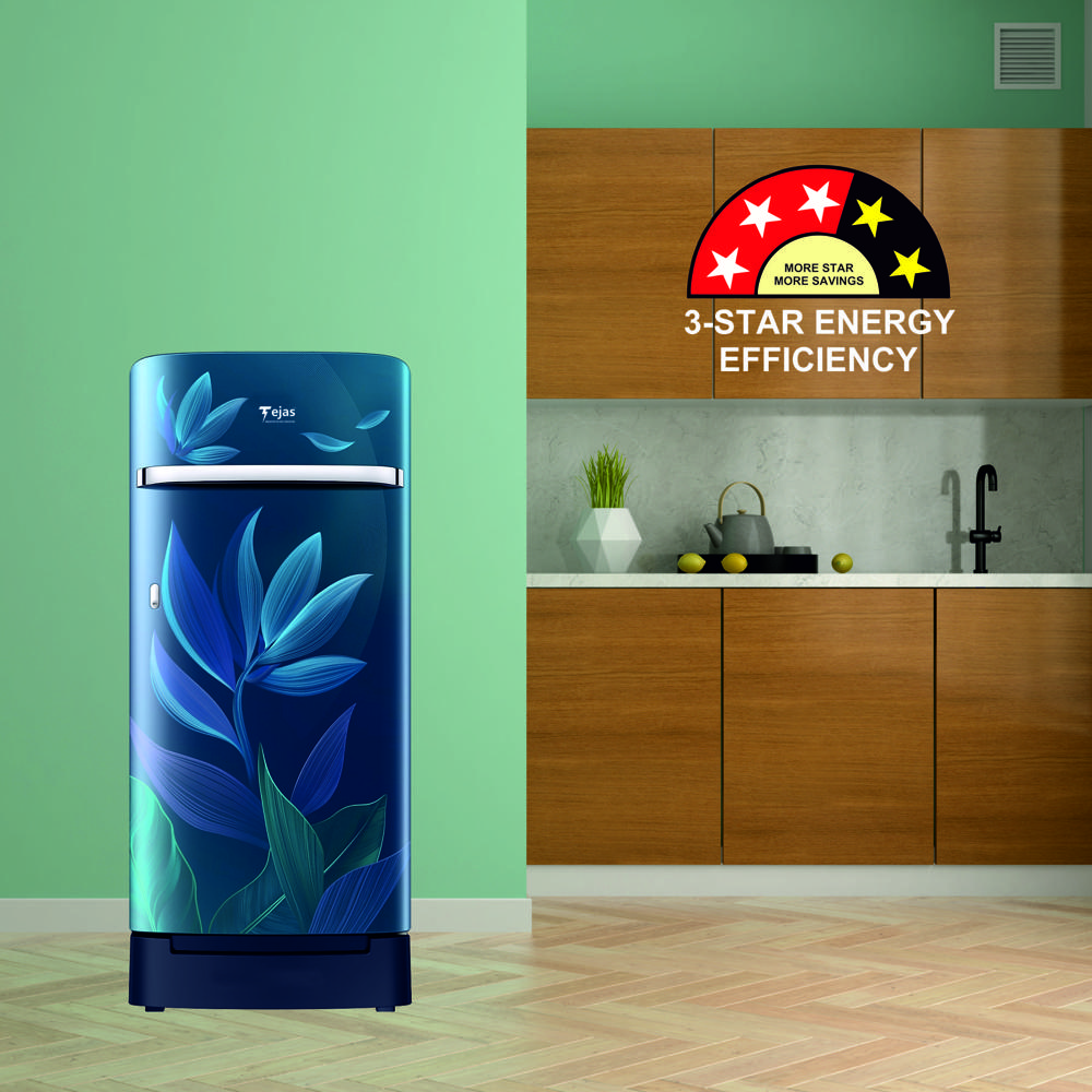 Refrigerator-195 Ltr. Curve BIG FLOWER