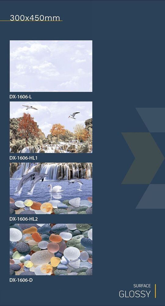 30x45 Ceramic Wall Tiles fish concept