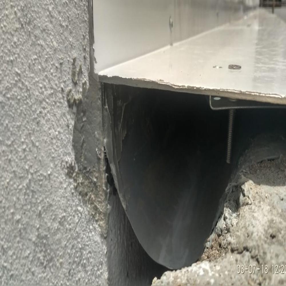 Aluminium Expansion joint - Floor to Wall