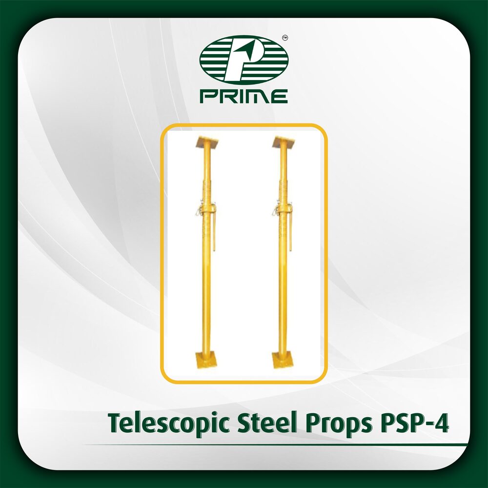 Acrow Props - Aluminum Material, 3 Mtr Width | Adjustable, High Load Capacity, Hot Dip Galvanized Finish, Safety Lock Mechanism