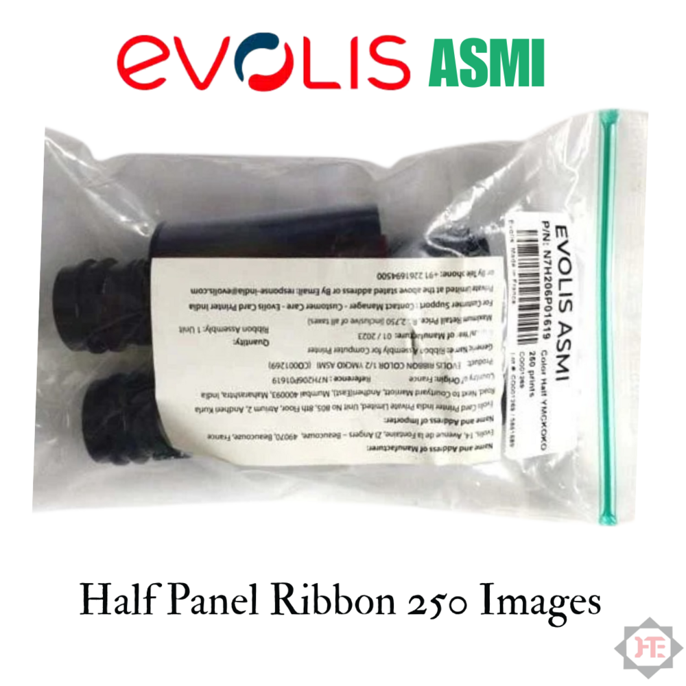 Evolis ASMI Half Panel Colour Ribbon for pre Printed Cards (250 Images)
