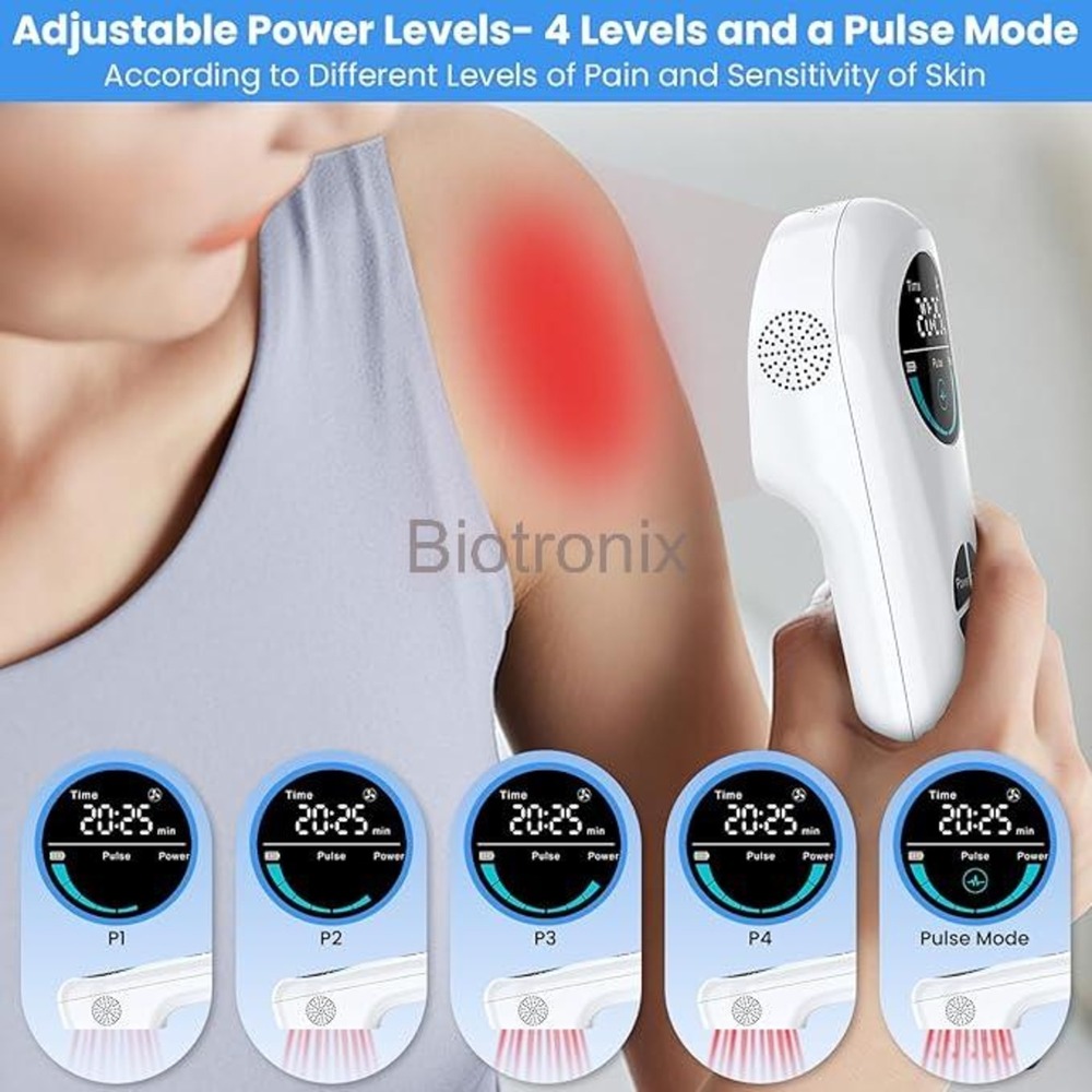 Portable Red Light Therapy for Shoulder Back Muscle Knee Joints Pain White