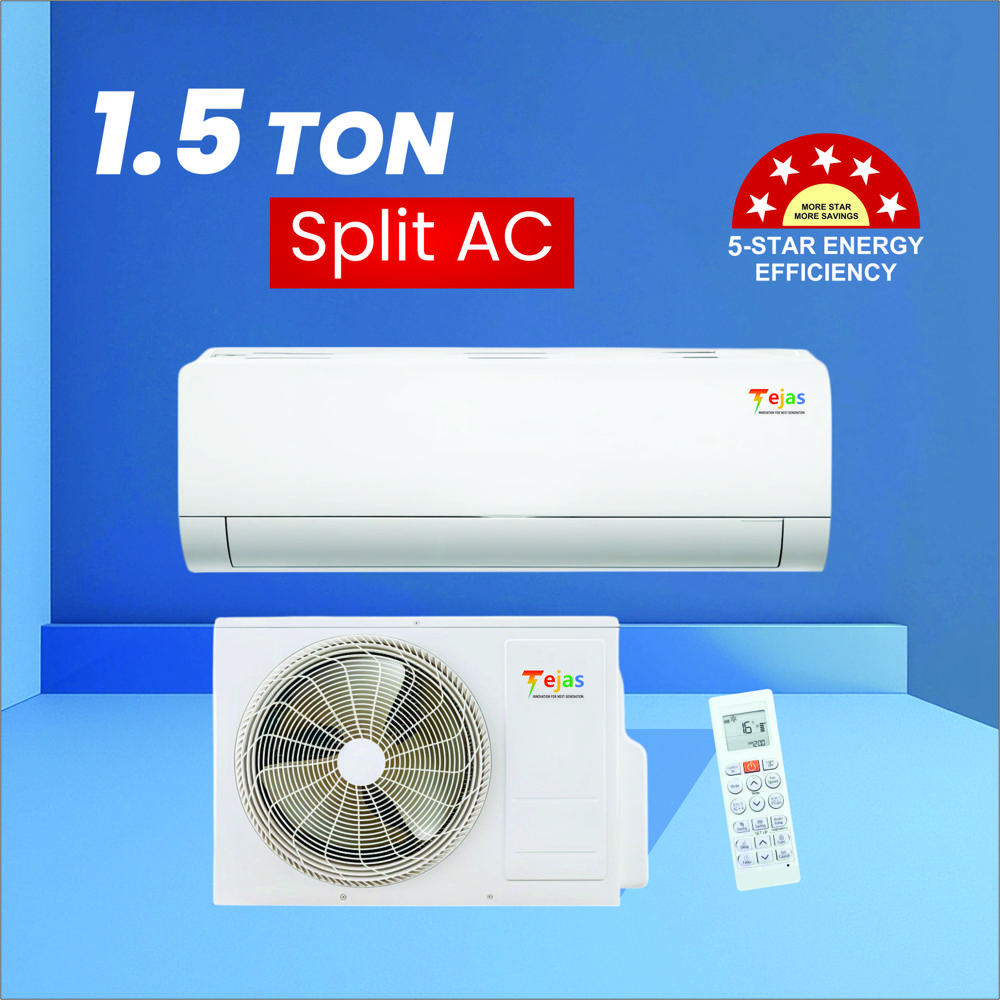 1.5 Ton 5 Star Inverter (2 Row) - Color: White
