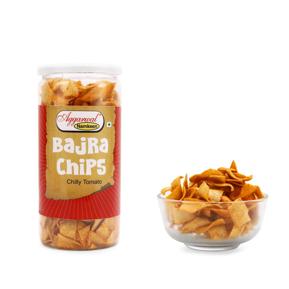 Bajra chilly Tomato Chips
