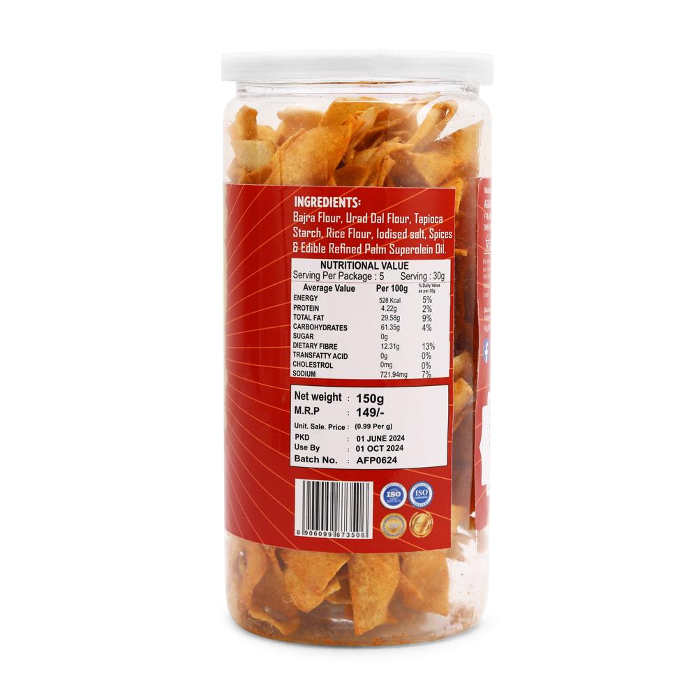 Bajra chilly Tomato Chips