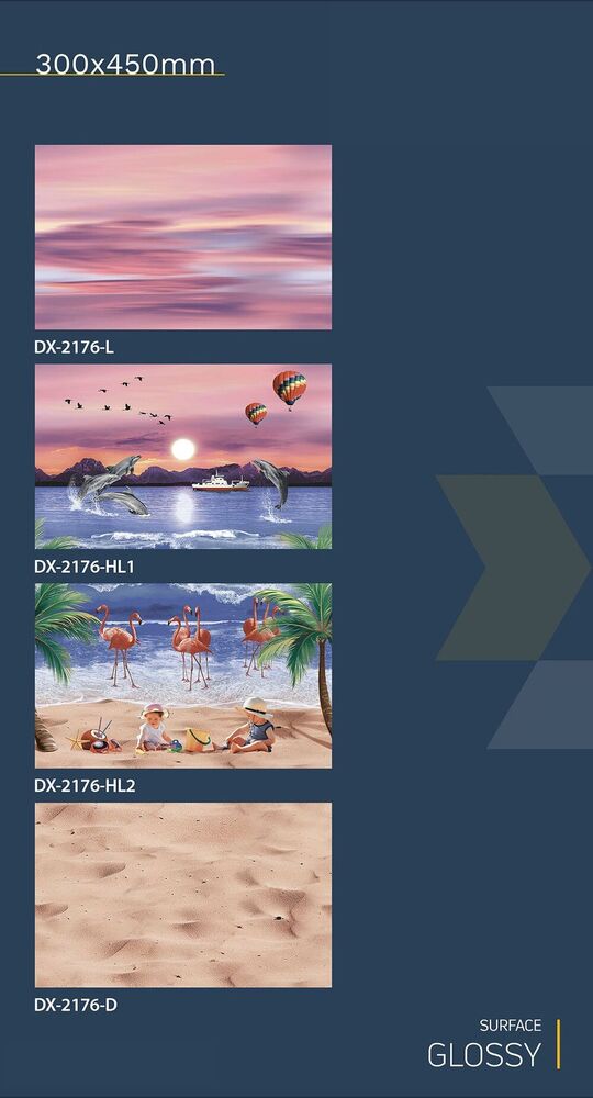 30x45 Ceramic Wall Tiles bathroom tiles fish concept