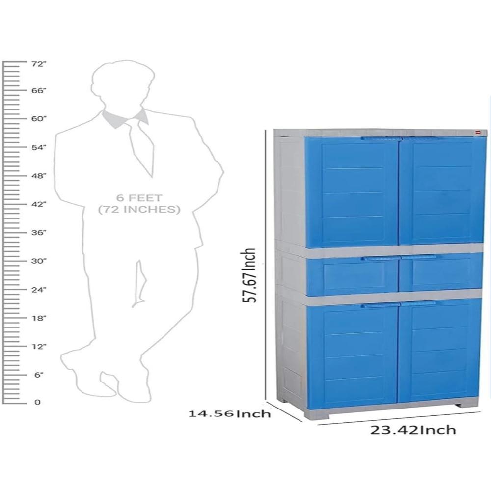 Cello Novelty Triplex Cupboard - Assembly: No Assembly Required