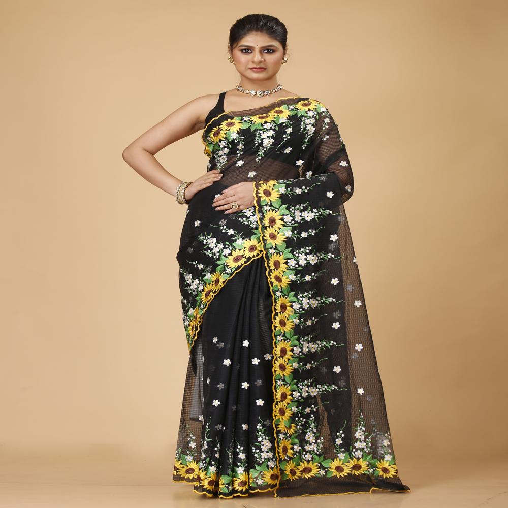  Kota Embroidery Saree
