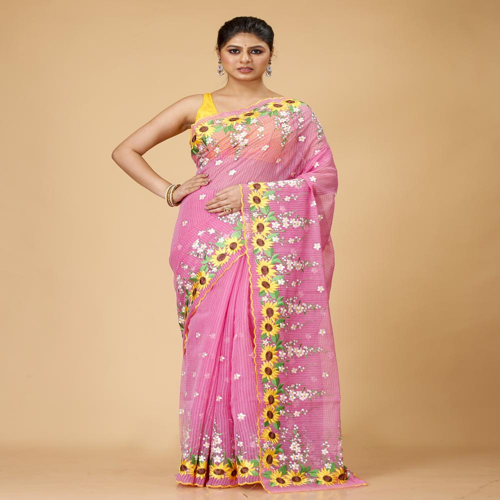  Kota Embroidery Saree