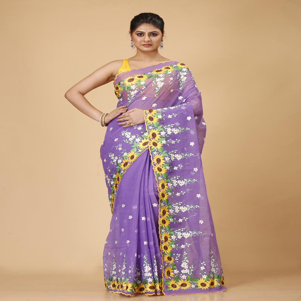  Kota Embroidery Saree