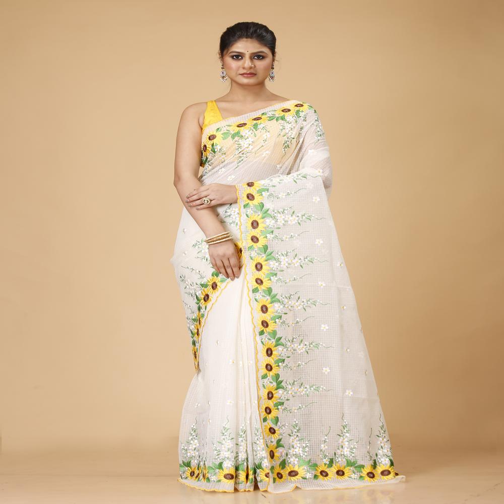  Kota Embroidery Saree