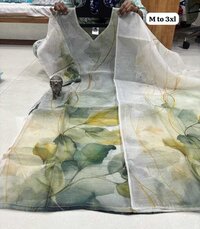 DIGITAL PRINT KURTI - Chanderi Silk Fabric, Kurti Length 43 inches, Size M to 3XL, Stylish Dupatta Included | Elegant Design for Traditional Occasions