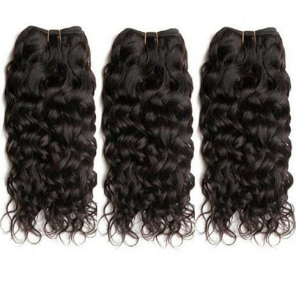 Natural Machine Weft Brazilian Remy Loose Curly Hair, 10