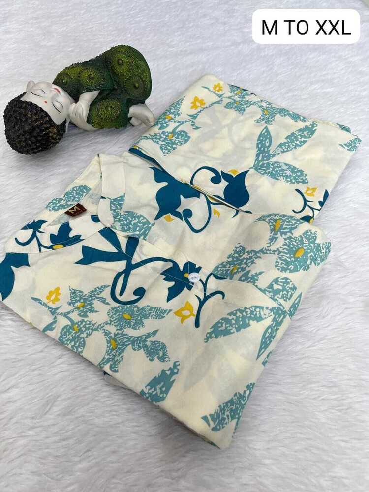 Cotton Cord Set Kurti - Color: Multicolor