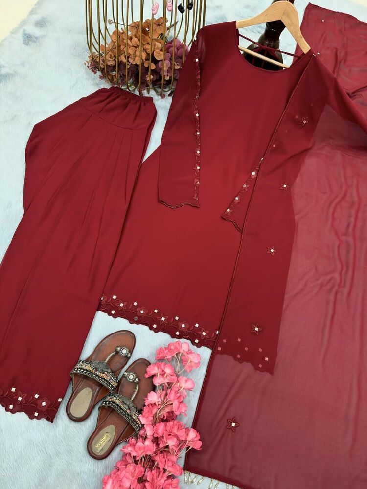 Heavy faux Georgette Kurti