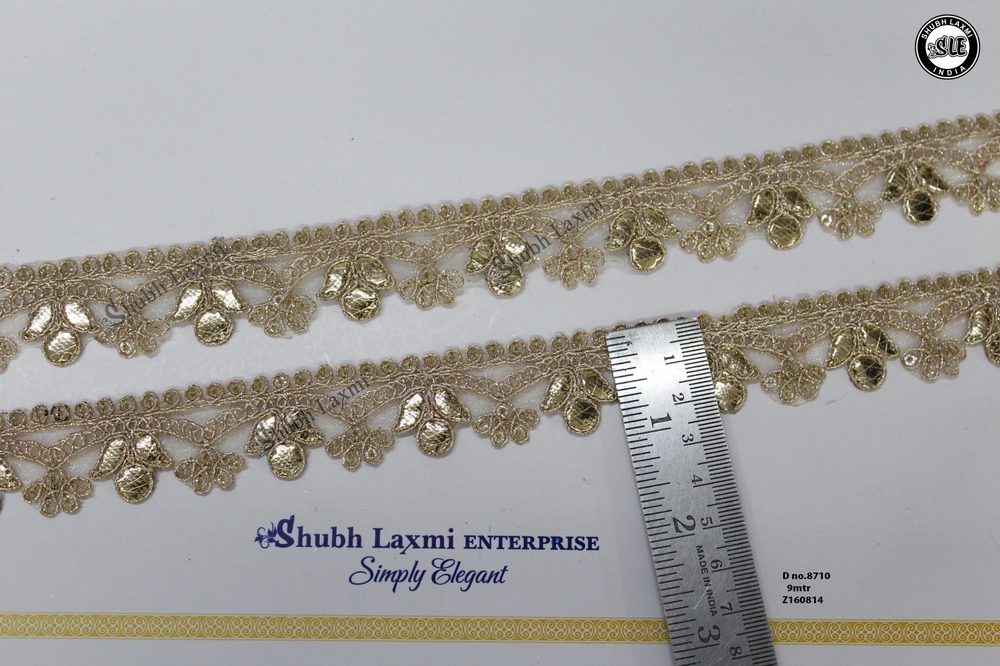 Golden & Embroidery Lace - Decoration Material: Sequins