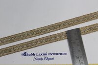 Golden Embroidery Glitter Lace