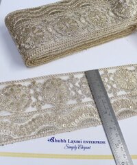 Golden Embroidery Zari Lace