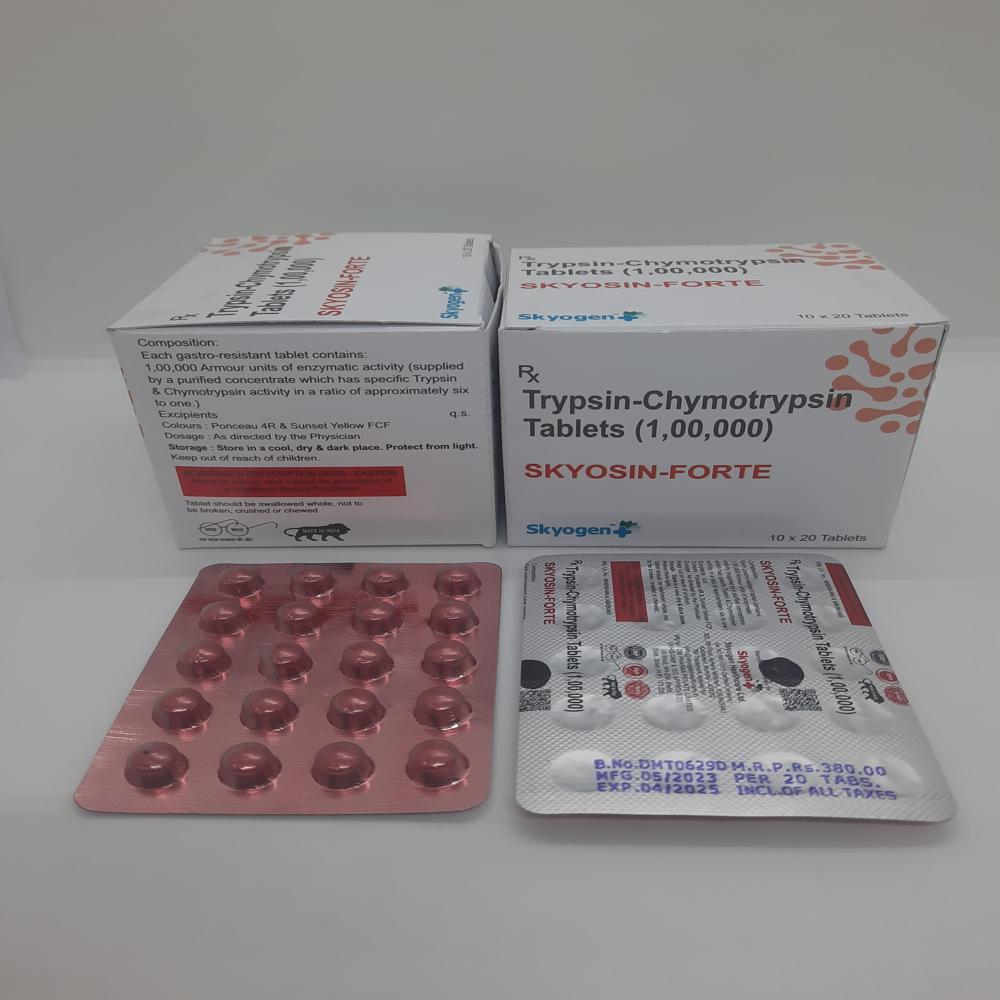 TRYPSIN-CHYMOTRYPSIN TABLET (1,00,000)