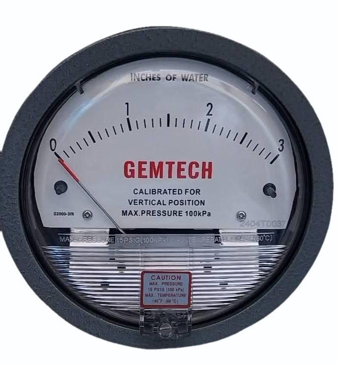 GEMTECH DIFFERENTIAL PRESSURE GAUGE IN Industrial Area Chopanki Road Bandapur - Alwar