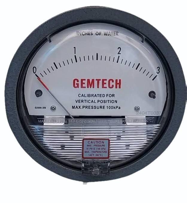 GEMTECH DIFFERENTIAL PRESSURE GAUGE IN Industrial Area Chopanki Road Bandapur - Alwar