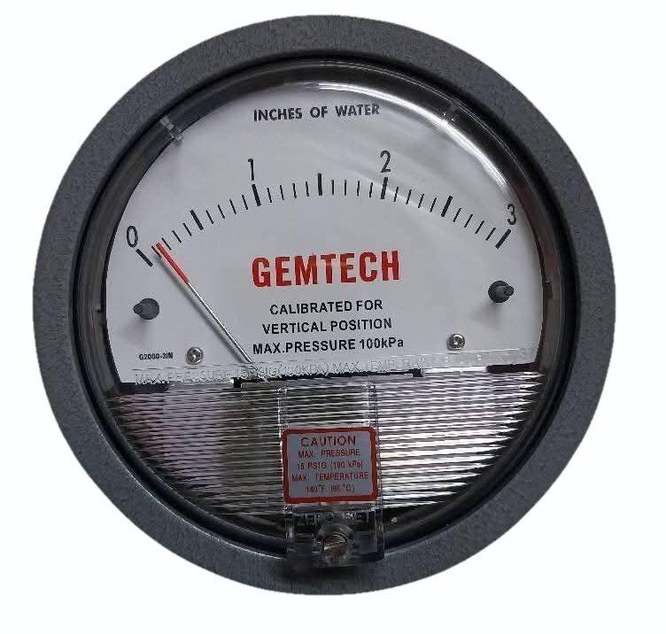 GEMTECH DIFFERENTIAL PRESSURE GAUGE IN Industrial Area Chopanki Road Bandapur - Alwar