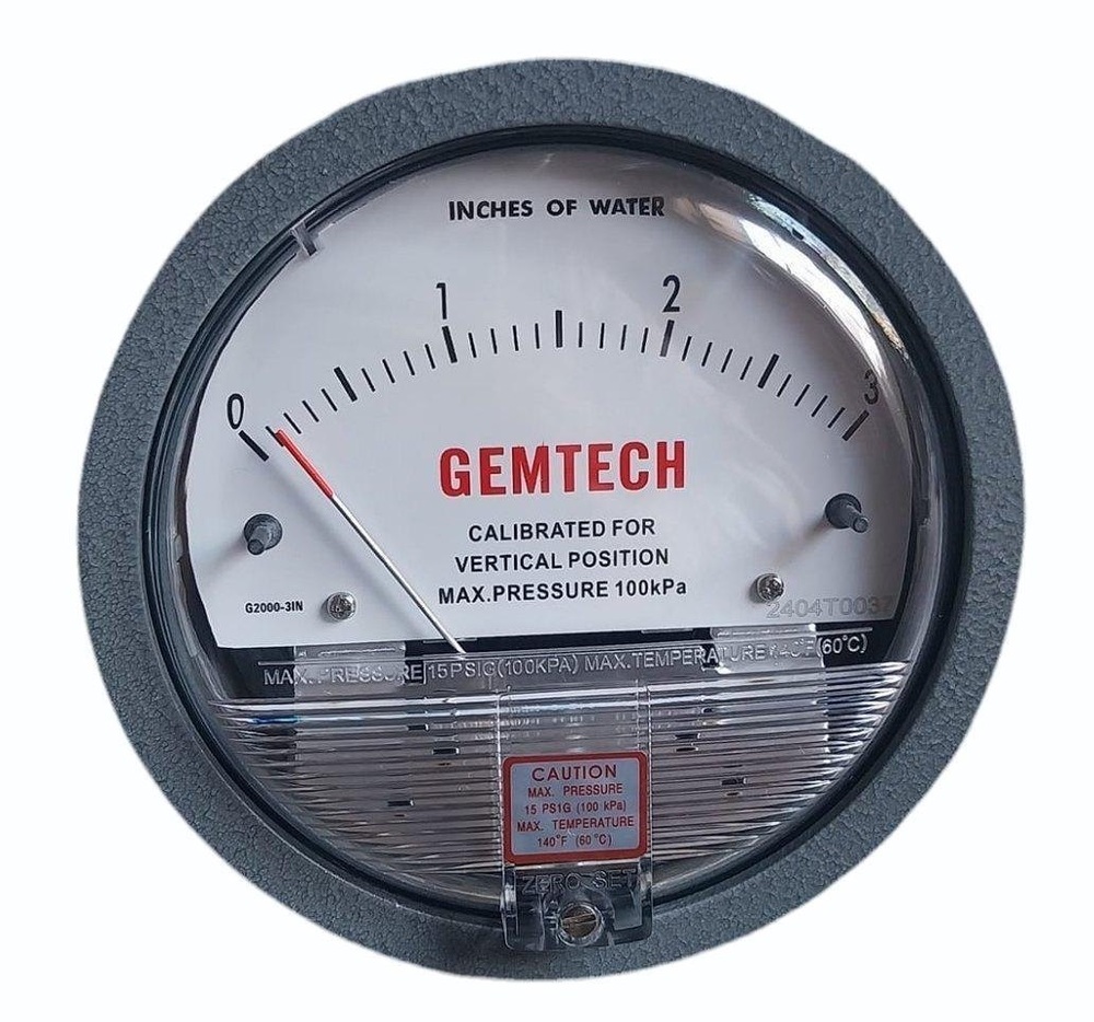 GEMTECH DIFFERENTIAL PRESSURE GAUGE IN Hukkan-Nimodia Industrial Area Rajasthan
