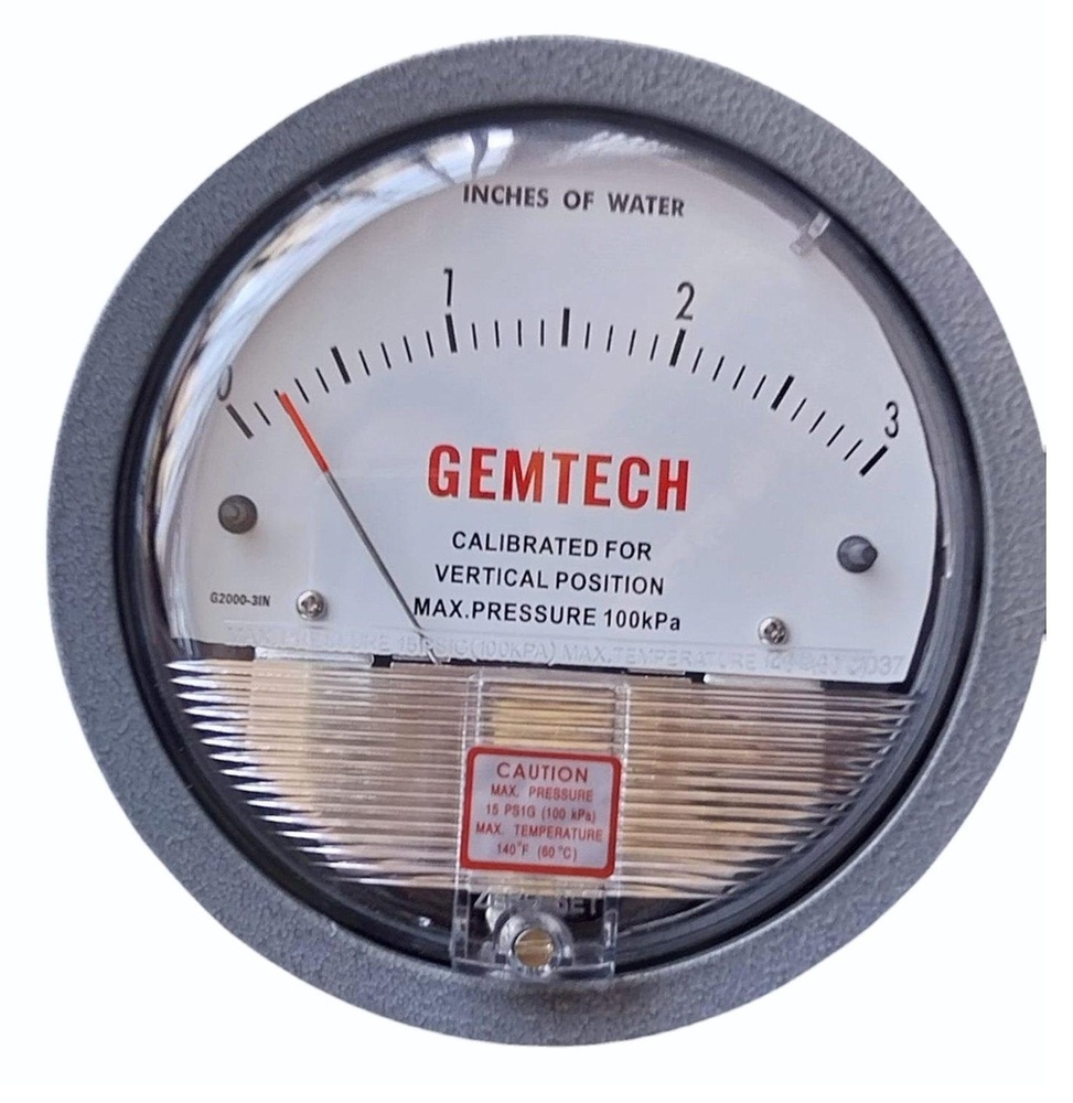 GEMTECH DIFFERENTIAL PRESSURE GAUGE IN Hukkan-Nimodia Industrial Area Rajasthan
